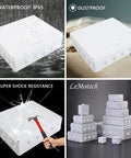 Rugged ABS Plastic IP65 Dustproof Waterproof Junction Box Electrical Enclosure White 15.7 Inch 13.8 Inch 4.7 Inch Surface Mount