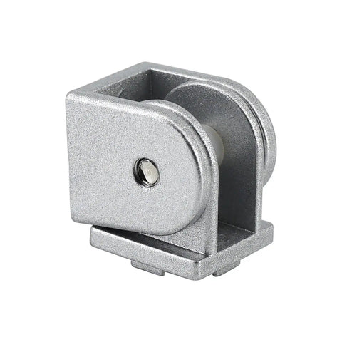 180 Degree Rotating Pivot Joints Set, 2020 Aluminum Zinc Alloy, Matte Gray Finish, 8 Pieces for Industrial Aluminum Frames