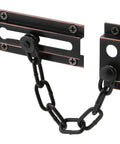 Classic Bronze Standard Chain Door Guard with locking chain, solid build, and child-safe design for home doors.