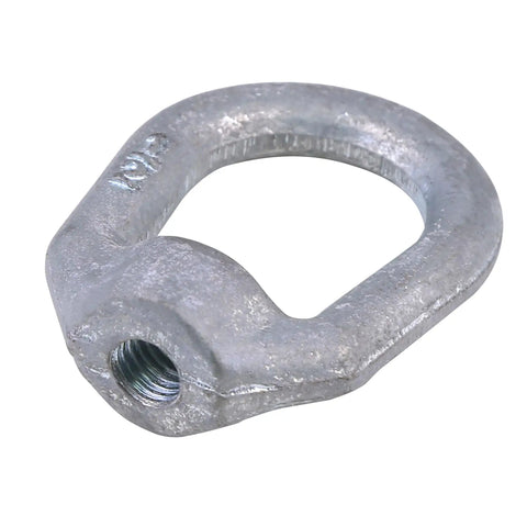 Built Tough Heavy Duty Galvanized Steel Eye Nut With Half Inch UNC Thread Bail Type Ring Lifting Fastener Marine Grade