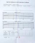 Calibration certificate for Large Face Dial Test Indicator For Precision Machining With 0 To.030 Inch Range And.0005 Inch Graduation