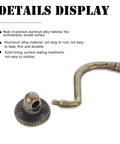 Vintage Zinc Alloy Cabinet Handles 4 Sets Dope Retro Metal Furniture Pulls showing rustic texture and details display.