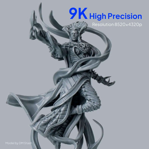 9K high precision model printed with Mars 5 Ultra Resin 3D Printer with 7 inch 9K mono LCD and 18 micron XY resolution.
