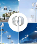 Vertical Wind Turbine Generator Kit Ready-To-Go 400W 600W 800W 1000W 1200W for 12V/24V Off-Grid Power in various outdoor settings