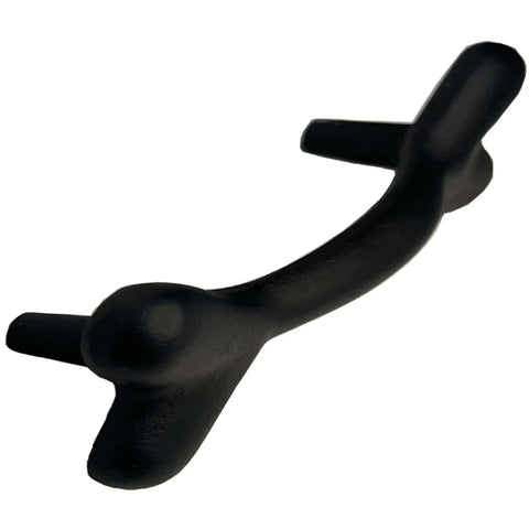 4 Inch Dog Bone Style Cast Iron Barn Door Gate Drawer And Cabinet Pull In Black Finish For Rustic Farmhouse Decor Easy To Install Hardware