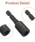 Rock Solid Three Piece Hanger Bolt Drivers For Threaded Rod Installation, gloss black, alloy steel, premium tool detail.