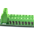 30Amp 48V Terminal Block Distribution Module 2x8 Position Power Block For Battery Banks And DIY Electronics side view