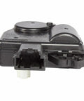Heavy Duty Motor Assembly Direct Oem Replacement Built Tough For Ford Vehicles side view, black plastic material, compact design for easy installation.