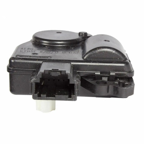 Heavy Duty Motor Assembly Direct Oem Replacement Built Tough For Ford Vehicles side view, black plastic material, compact design for easy installation.