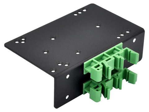 Rack Mount Bracket For Raspberry Pi And Arduino In Industrial Control Systems Fits Pi 1 A Plus B Plus 2 B 3 B 3 B Plus 4 B Zero W Pi 5 Uno Mega 2560 R2 R3 R4 BeagleBone black 1.5 mm aluminum DIN rail bracket