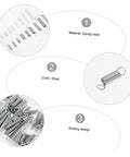 Ultimate 200 Piece Compression And Extension Springs Kit Assortment Set For Home Repairs, Vehicle Maintenance, And Electric Appliance Fixups You Need To Stock Up On Your Workshop Today, silver spring steel