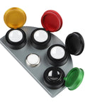 Four Compartment Watch Oil Cup With Color Coded Wells For Quick Lubricant Application, Pro Grade Metal Horology Tool