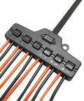 Two Pack 6 Port Wire Connector Splitter Distributor 1 In 6 Out Quick Push In Terminal Block TL-106 for LED lighting close-up