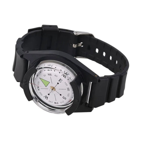 Wrist Compass For Outdoor Adventure And Hiking Gear Must Have Lightweight Survival Tool For Camping Fishing And Hunting Black Band
