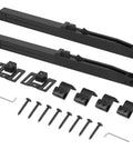 Hole Free Barn Door Soft Close Mechanism Upgraded Quiet Sliding Door Hardware Spring Damper One Way Invisible Stopper Adjustable Actuators With Spacers For Smooth Silent Door Action In Tight Spaces black metal kit with screws and spacers
