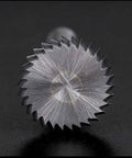 6mm Solid Carbide End Mill Milling Cutter With 6mm Shank Tungsten Steel Rotary Grinding Head, front view of cutting edge