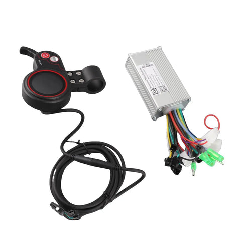Universal Electric Bike Controller Kit With LCD Display And Shifter For 24V To 60V E Bikes And Scooters Power Readout 250W And 350W Hall And Non-Hall Motor Support Ideal For Commuters And Urban Riders