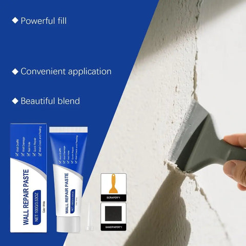 Fast Drying Drywall Repair Kit With Scraper 2026 Upgrade Wall Mending Paste for Holes and Cracks, applicator smoothing wall