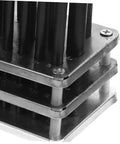 Heavy Duty Cylindrical Punch Kit With Transfer Punch Set for Machinists, close-up of steel stack in holder