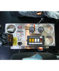 Dashboard with 4 Way 2 Position Manual Air Valve With Five One Eighth Inch NPT Ports For Tailgate Setups and control panel.