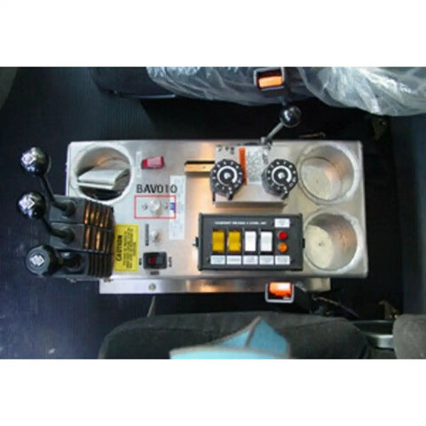 Dashboard with 4 Way 2 Position Manual Air Valve With Five One Eighth Inch NPT Ports For Tailgate Setups and control panel.