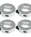 4 Pack 1 Inch Lock Collar Clamps For Go Kart Axles Aluminum Sprocket Hub Locks With Socket Head Cap Screws And One Quarter Inch Keyway Slot