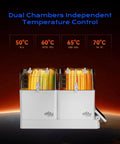 4 Spools Filament Dryer Box With Independent Chambers And Auto Humidity Hold For Nylon ABS TPU PETG PLA Filaments, temperature display