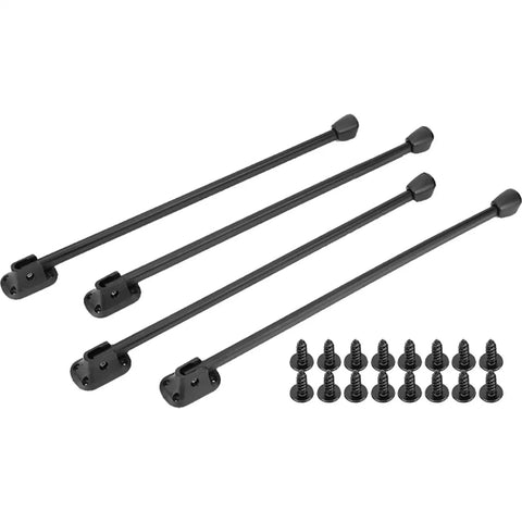 Beefy Heavy Duty Metal Foldable Table Legs, 4 Pack, Rustproof Powder Coated Supports, screws included, space-saving design