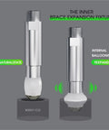 Robotic Mini Cylinder Gripper With Silicone Expansion Fixture And Cylindrical Inner Bracket For Pneumatic Automation illustration