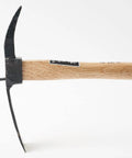 One-Handed Pick Mattock For Garden Work Heavy Duty Cruciform Hand Tool With 9.4 Inch Head and 14.2 Inch Handle