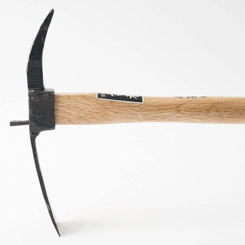 One-Handed Pick Mattock For Garden Work Heavy Duty Cruciform Hand Tool With 9.4 Inch Head and 14.2 Inch Handle