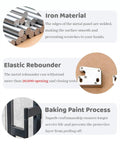 Iron material detail for Slick Magnetic Inspection Hatch With Seamless Steel Frame For Drywall Shower Access, 14x14 inch.