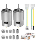 2-Pack 12V RS550 High Speed Electric Motor Upgrade For Ride On Kids Cars, Delivers Up To 40000 RPM, Includes 5 Gear Heads