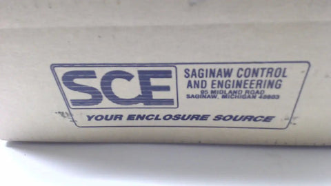 SCE label on packaging for Beefy Industrial Steel Control Panel Enclosure 15x12x7 Inches Heavy Duty Electrical Box B10176Pnl20