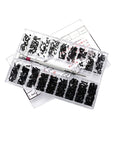 Handy Miniature Screw Set With 18 Different Countersunk Flat Screws For Glasses, Watches And Small DIY Projects in storage box