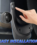 Tesla Model 3 Mud Flaps Set Of Four Front And Rear Splash Guards Custom Fit 2024 installation detail showing button mechanism.