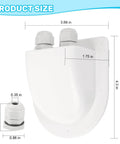 Dimensions of Waterproof ABS Solar Dual Cable Gland Box Two Pack White Outdoor Cable Entry Enclosure For Solar Panels