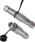 Rectangular Connector Kit With 2 3 4 5 6 7 9 Pin Metal Male And Female Plugs For Equipment Power Panel Mount Heavy Duty Industrial Grade Build Durable Metal Housing Easy Cable Mate And Secure Fit, metal panel connectors