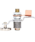 Xixian 600A Heavy Duty Welding Ground Clamp With Super Strong Magnet And Thickened Brass Nose For Stable Arcing, detailed view showing metal construction and connections.