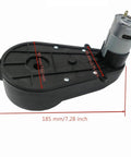Two Pack 12V RS550 High Speed Replacement Motors For Kids Electric Ride On Cars Jeeps And SUVs 40000 RPM 12mm Shaft Quick Bolt On