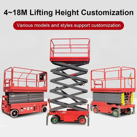 Rock Solid Walk Behind Scissor Lift Aerial Work Platform Hydraulic Lift Table Featuring 500 Kilogram Capacity And 6.8 Meter Reach With 79 By 37 Inch Deck Built Like A Tank For Job Sites