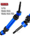 Rear Driveshaft CVD And Front Axle Upgrade Kit For One Tenth Slash 2WD And Slash VXL 2WD, navy blue stainless steel shaft