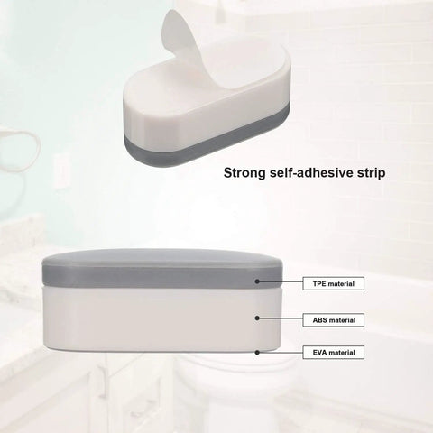 12 Pack Universal Toilet Seat Bumpers Kit with super sticky adhesive rubber spacers for bidets and all toilets, side view