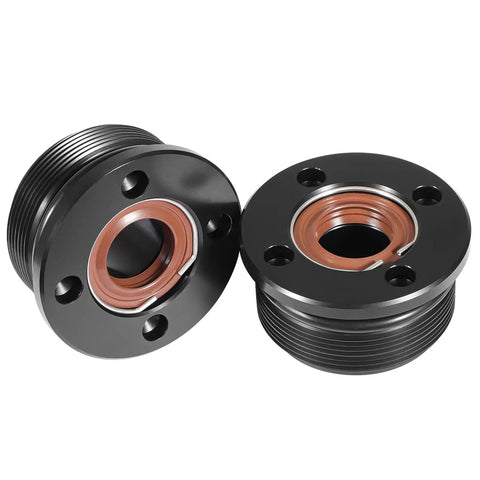 Front view of 2 Pack Trim Cap Cylinder With Seals FSM040 Replacement End Cap Kit for Yamaha Outboard V6 Hydraulic Tilt Trim System.
