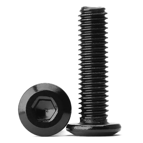 M6 X 100mm Flat Head Hex Socket Cap Screws Heavy Duty Stainless Steel 304 Black Oxide Countersunk Furniture Bolts on display