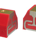 High Grade Urethane Transmission Mount Kit For Six And Eight Cylinder Motors Sharp Red Coating, heavy duty urethane mounts with metal inserts.