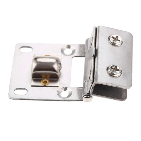 2 Pack Glass Door Hinges Self Closing Frameless Side Mounted Clamps For Wine Cabinet And Display Cabinet Built Tough Stainless Steel Rust