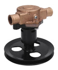 Heavy Duty Brass Sea Pump Impeller Kit Replaces G20 And G21 Engines With 1 Inch Inlets Plus V Belt Pulley For PCM 302 And 351 Marine Motors To Keep Your Ride Cool Under Pressure Without Breaking The Bank Today. Brass marine water pump with 1-inch inlet and black V-belt pulley