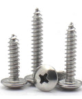 Pro Grade 304 Stainless Steel Phillips Recessed Head Self Tapping Wood Screws Set M3 And M4 Mushroom Head 6 To 40 Millimeters