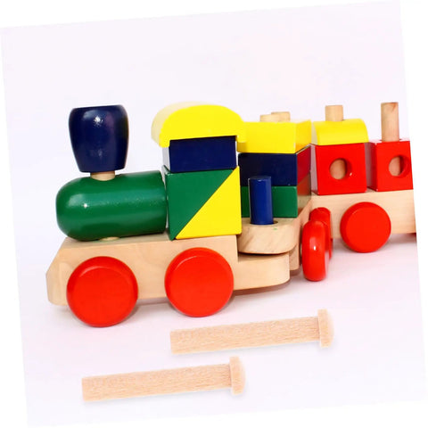 Solid Wood 20 Piece Miniature Nails Set For Crafts And Model Building, Tiny Wood Pins For Intricate Woodworking next to a toy train